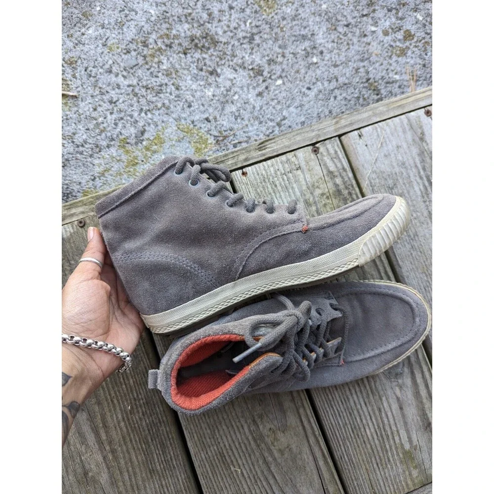 Diesel Shoes Men Contempo Dack Suede Leather High Top Sneaker Boot Size 8